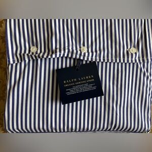 Ralph Lauren Organic Cotton Shirting Stripe Full/Queen Duvet